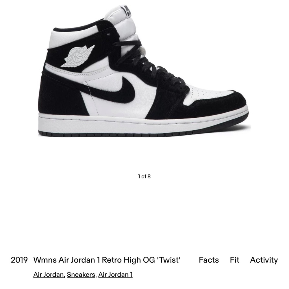 NIKE AIR JORDAN 1 RETRO HIGH OG TWIST SIZE 8.5